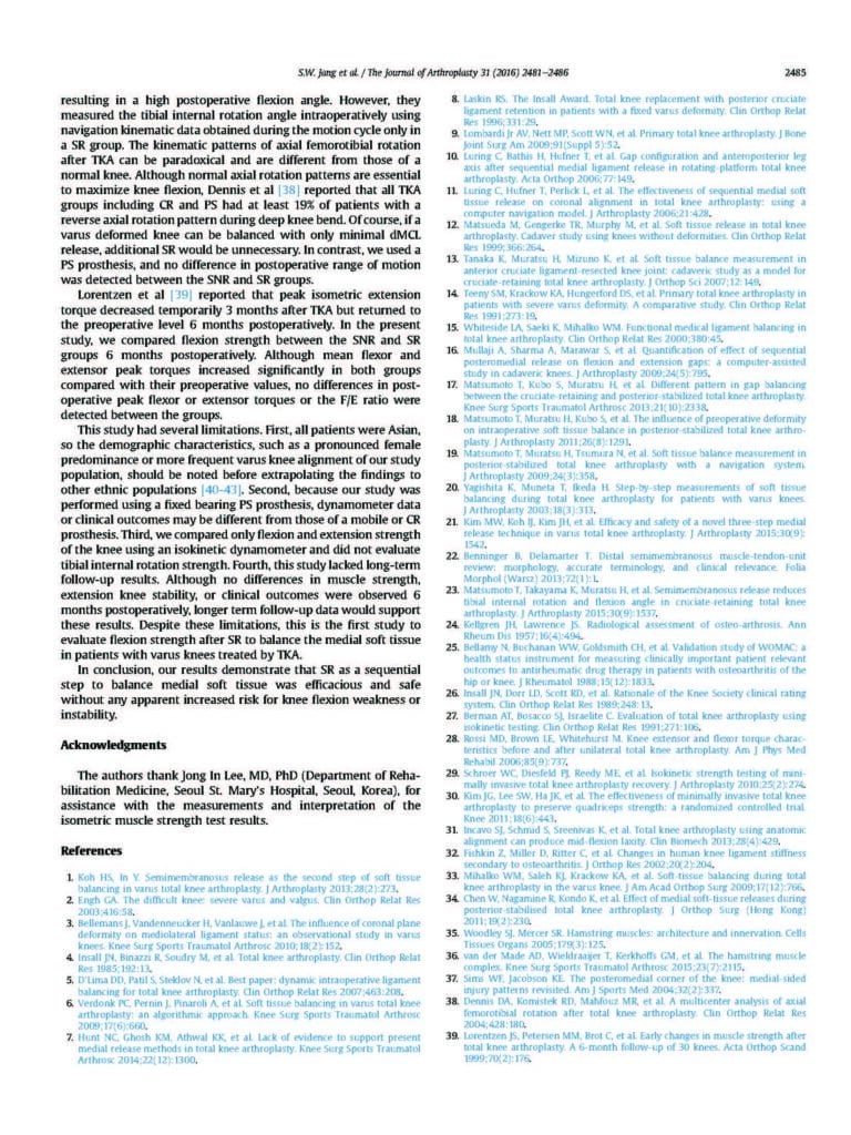 2016_Semimembranosus Release for Medial Soft Tissue Balancing Does Not Weaken Knee Flexion Strength in Patients Undergoing Varus Total Knee Arthroplasty - page 5