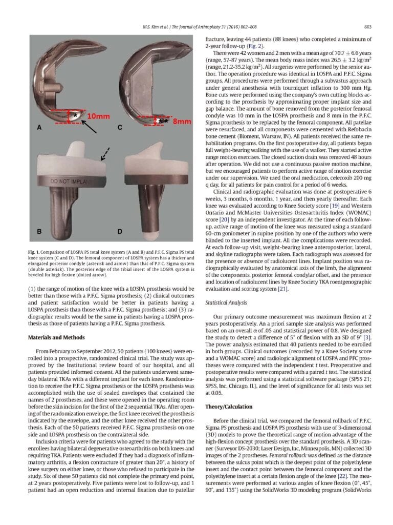 2016_Is High-Flexion Total Knee Arthroplasty a Valid Concept Bilateral Comparison With Standard Total Knee Arthroplasty - page 2