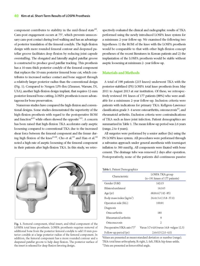 Two- to Four-Year Follow-up Results of Total Knee Arthroplasty Using a New High-Flexion Prosthesis - page 2